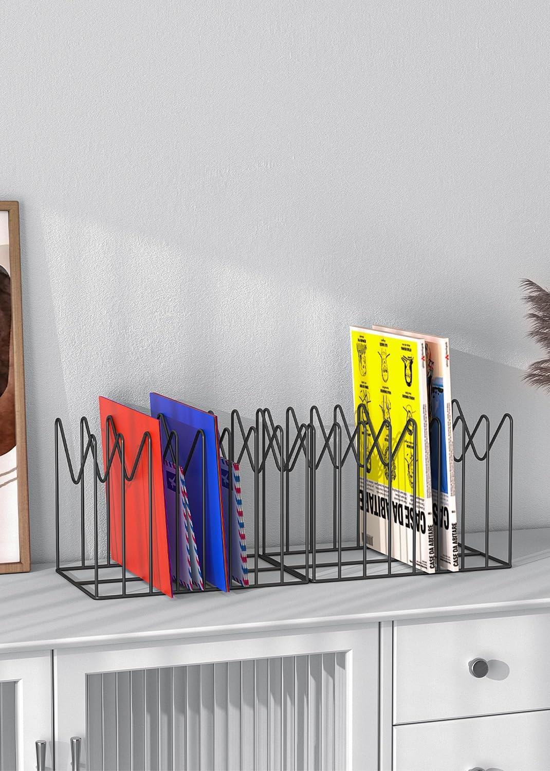 Topcj 2 Sets Wire File Organizer For Deskfile Folder Holder/Rack/Standfile