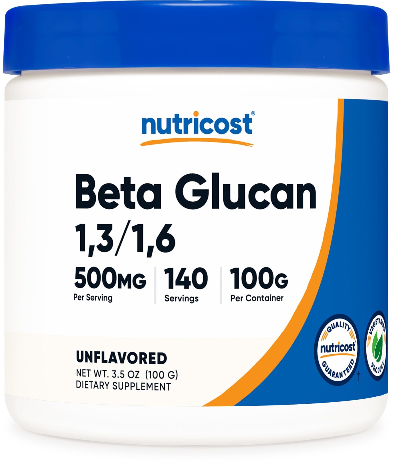 Nutricost Beta Glucan Powder 100 Grams (140 Servings)