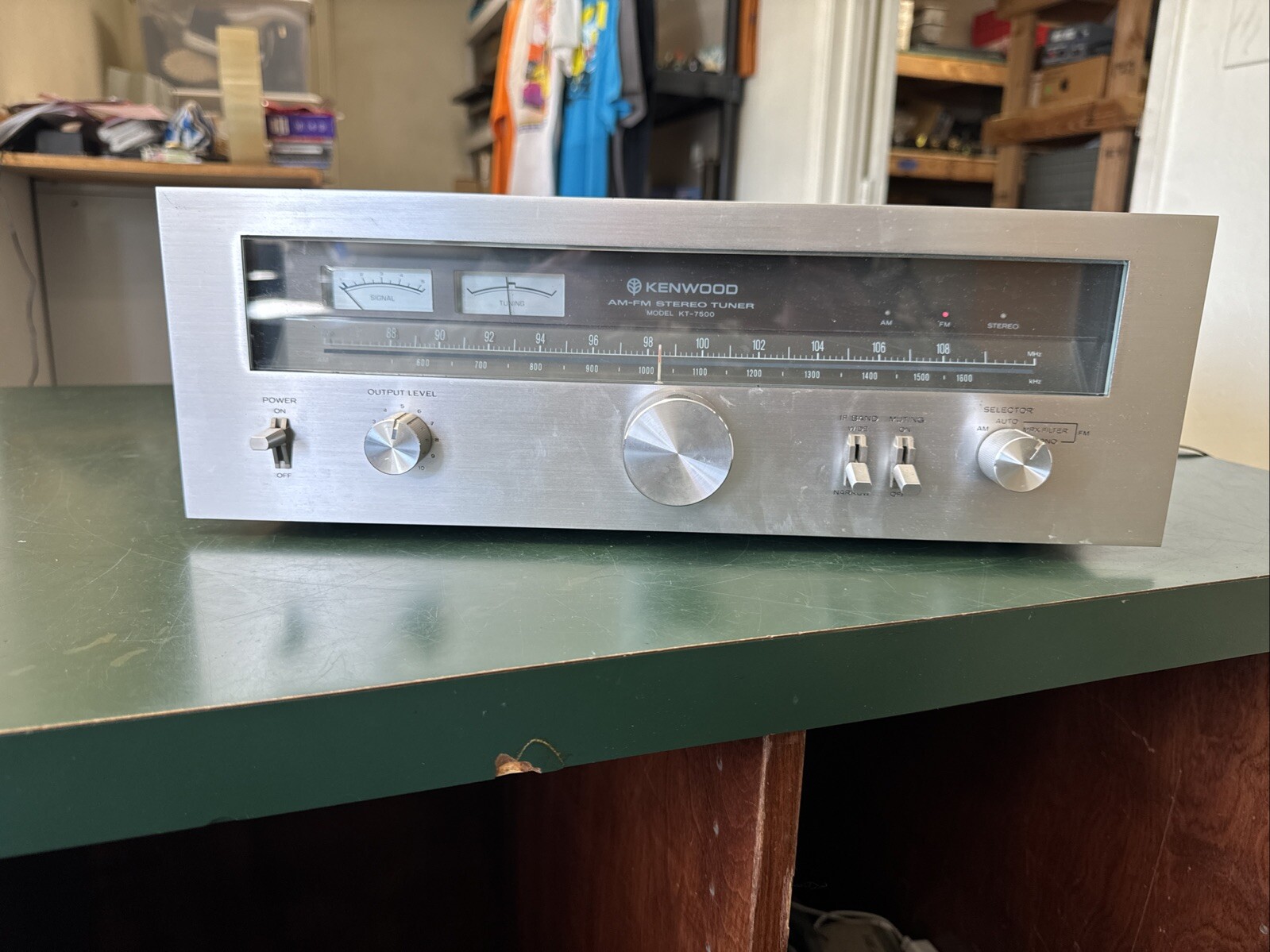 Vintage Kenwood AM-FM Stereo Tuner Model: KT-7500