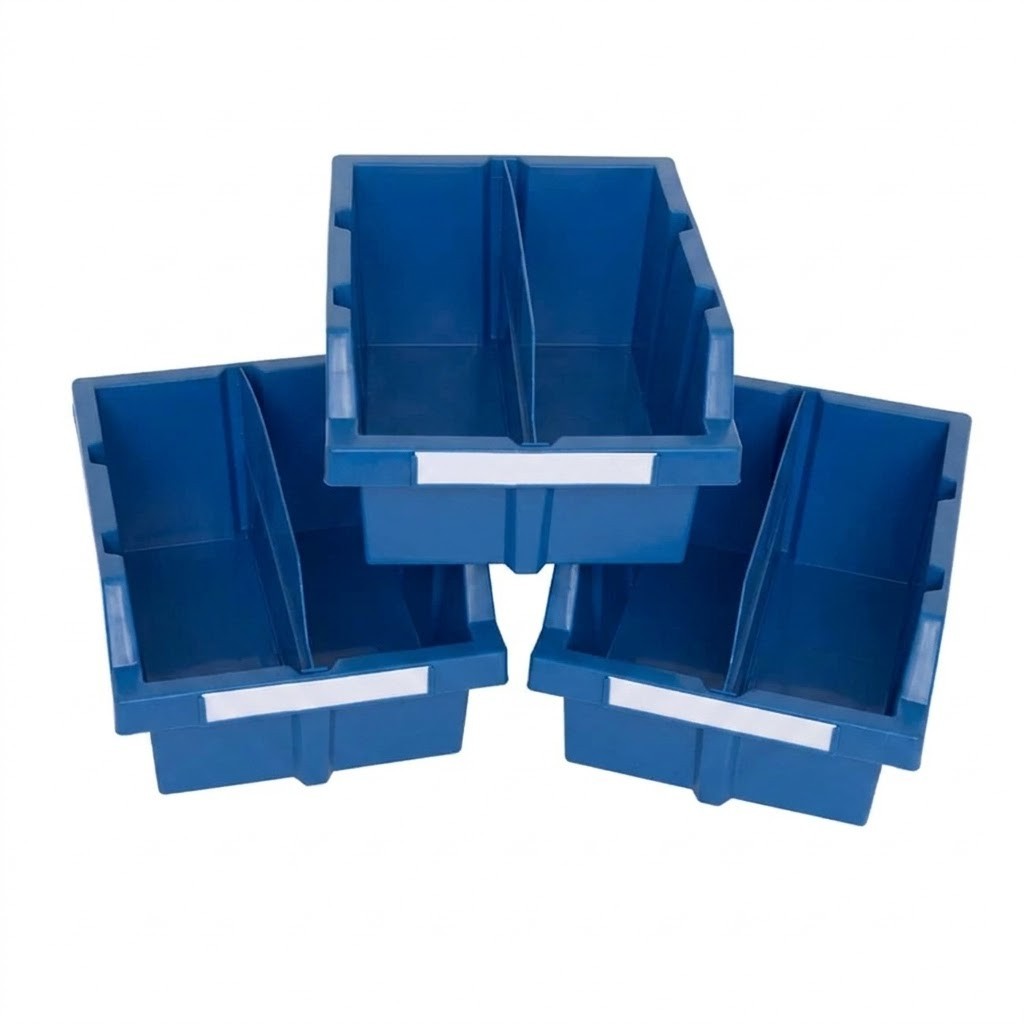 Blue Bin Rack Dividers for Commercial Bin Rack (6-Pack)