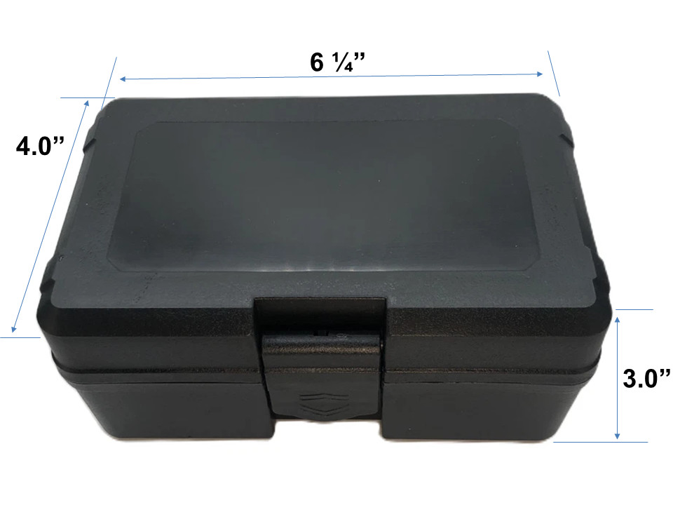 Small Hard Case with Foam Insert, 6.25" x 4" x 3" NEW
