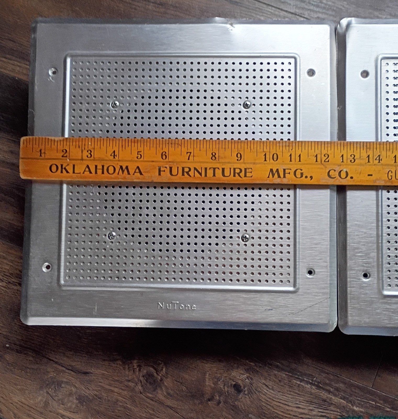 Nutone Stainless Steel Flat Wall Speakers Indoor Outdoor Mid Century Sound&Deco