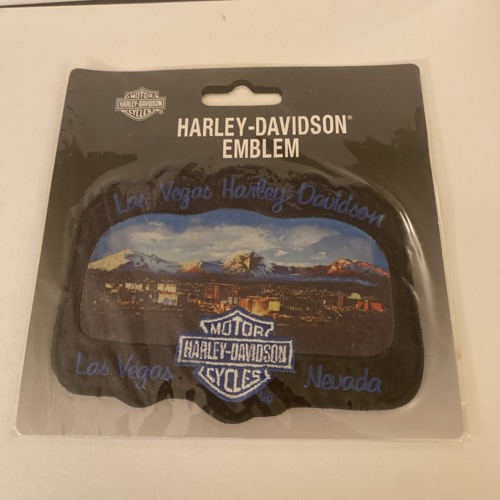 HARLEY DAVIDSON SEW ON EMBLEM LAS VEGAS!!!!NEW!!!