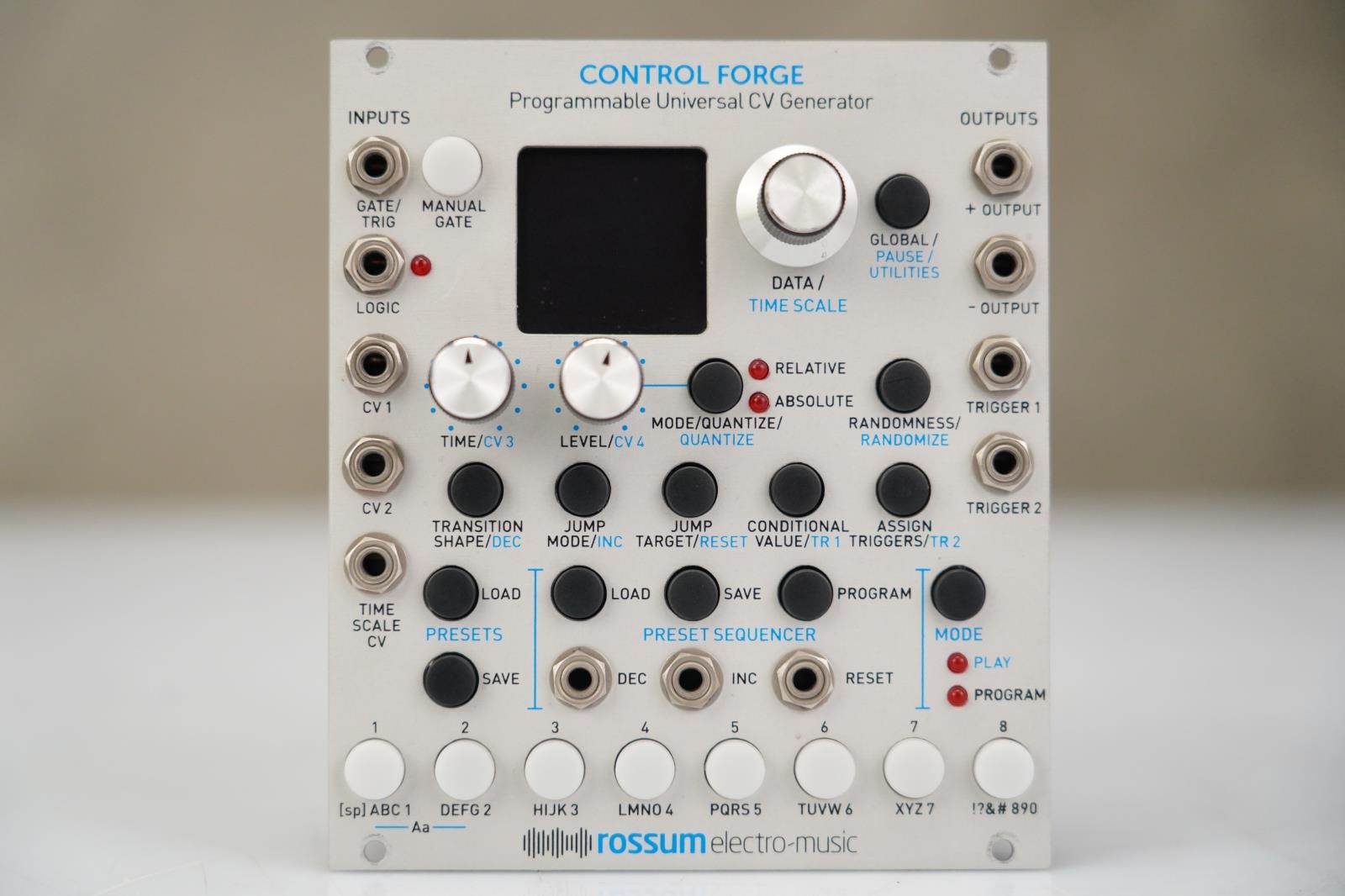 Rossum Control Forge Programmable CV Generator Eurorack Module #58938