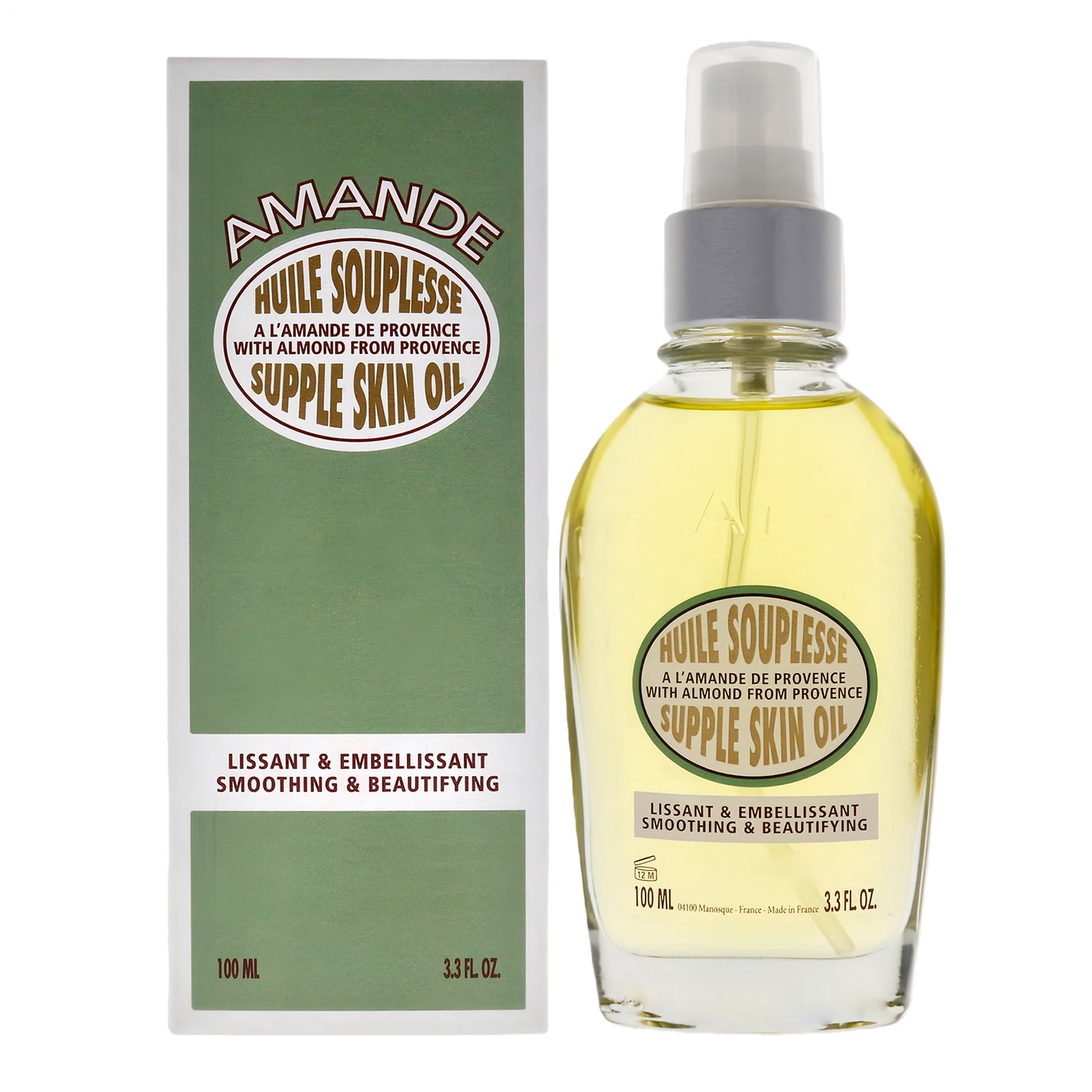 Supple Almond Skin Oil by LOccitane for Unisex - 3.4 oz Body Oil