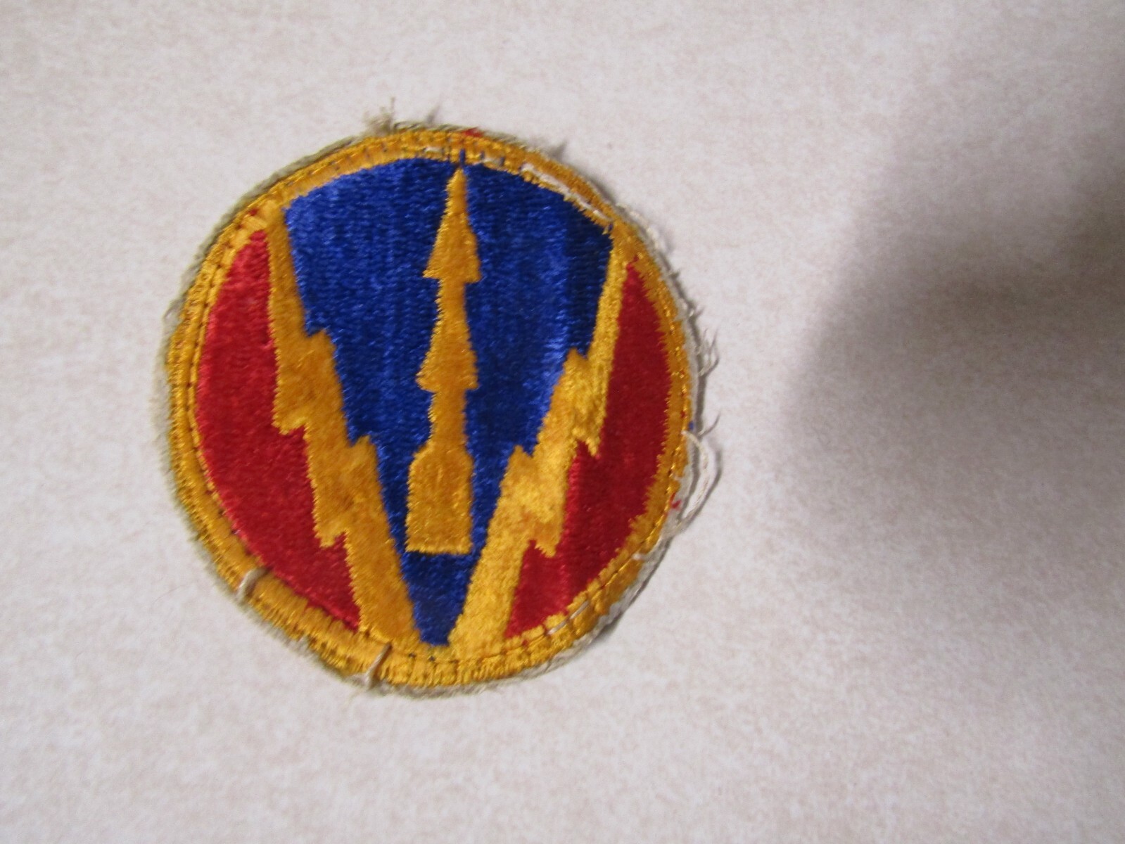 MILITARY PATCH OLD ORIGINAL WW2 ERA US ARMY AIR DEFENSE ARTILLERY AND SCHOOL