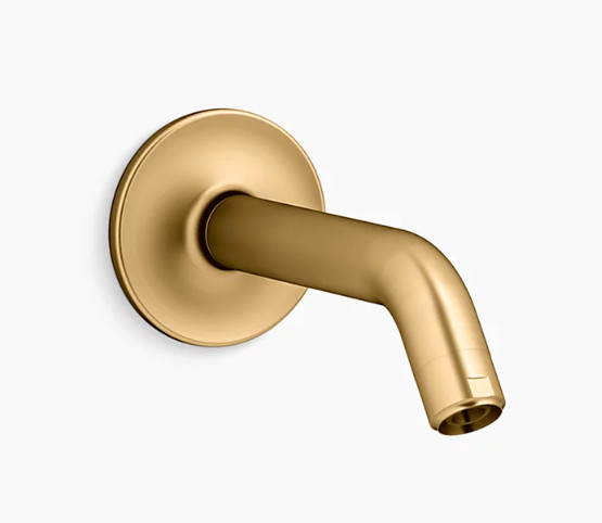 New Kohler Purist K-933-2MB Shower Arm - Vibrant Brushed Moderne Brass A2