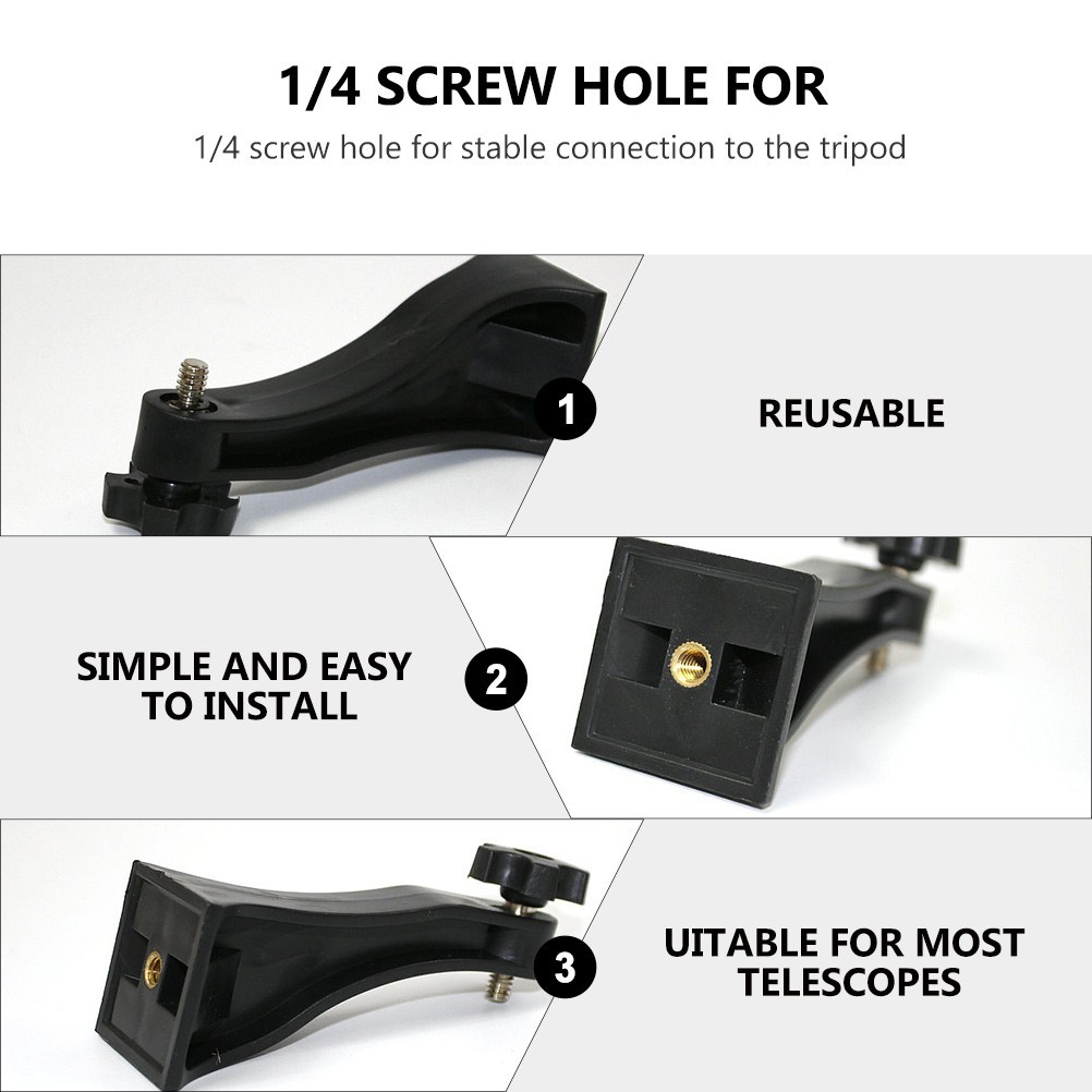 Binocular Tripod Adapter 1/4 Inch Fixed Bracket for Adventures