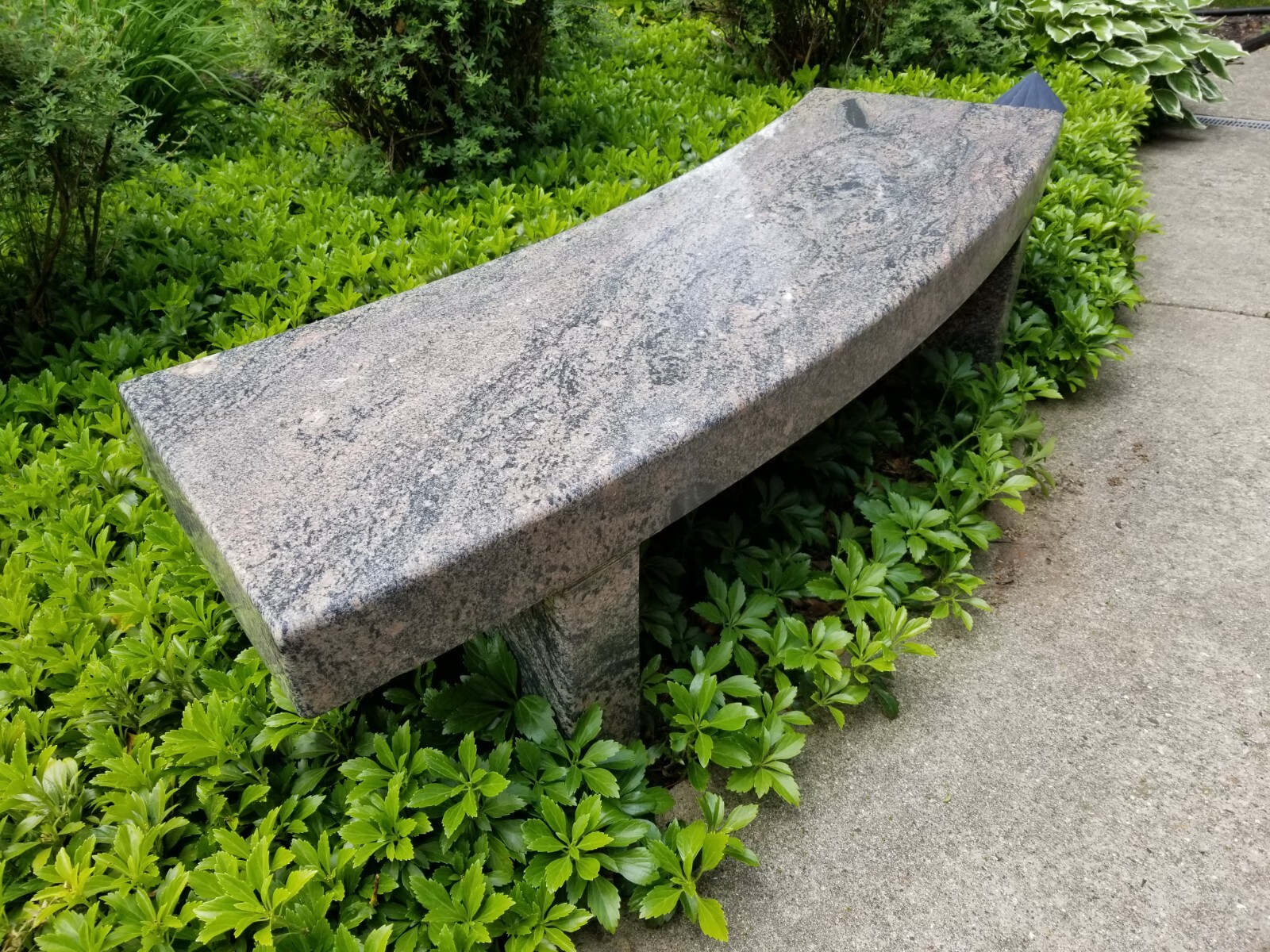 GRANITE BENCH Curved with Milwaukee, WI Historical Significance