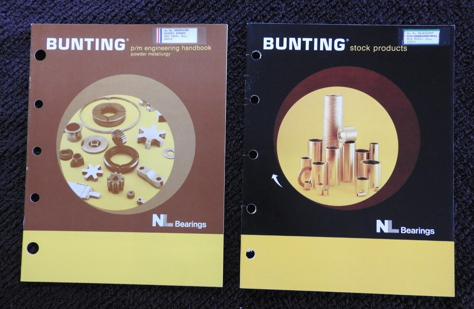 1977 NL Industries Bunting Bearings Division Engineering Catalogs Toledo OH