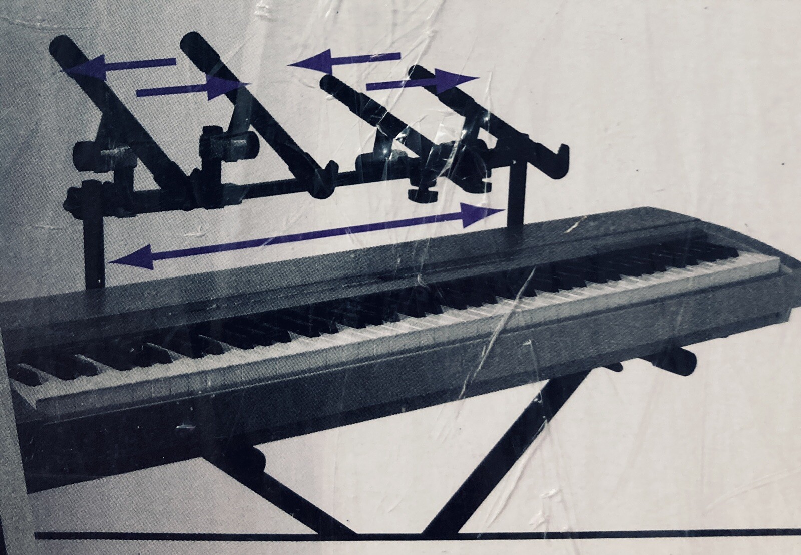 On-Stage Stands KSA8000 Deluxe Universal Second Tier Keyboard Stand