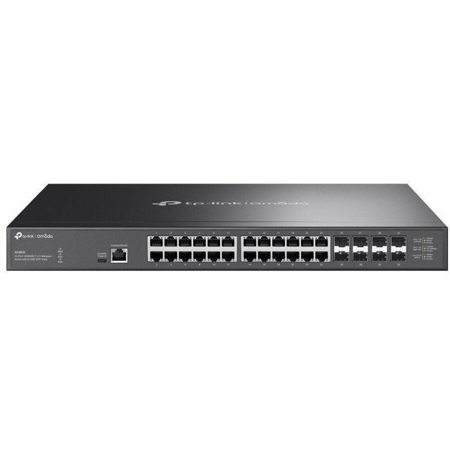 Omada 24-Port 10GBASE-T L2+ Managed Switch with 8 10GE SFP+ Slots (sx3832)