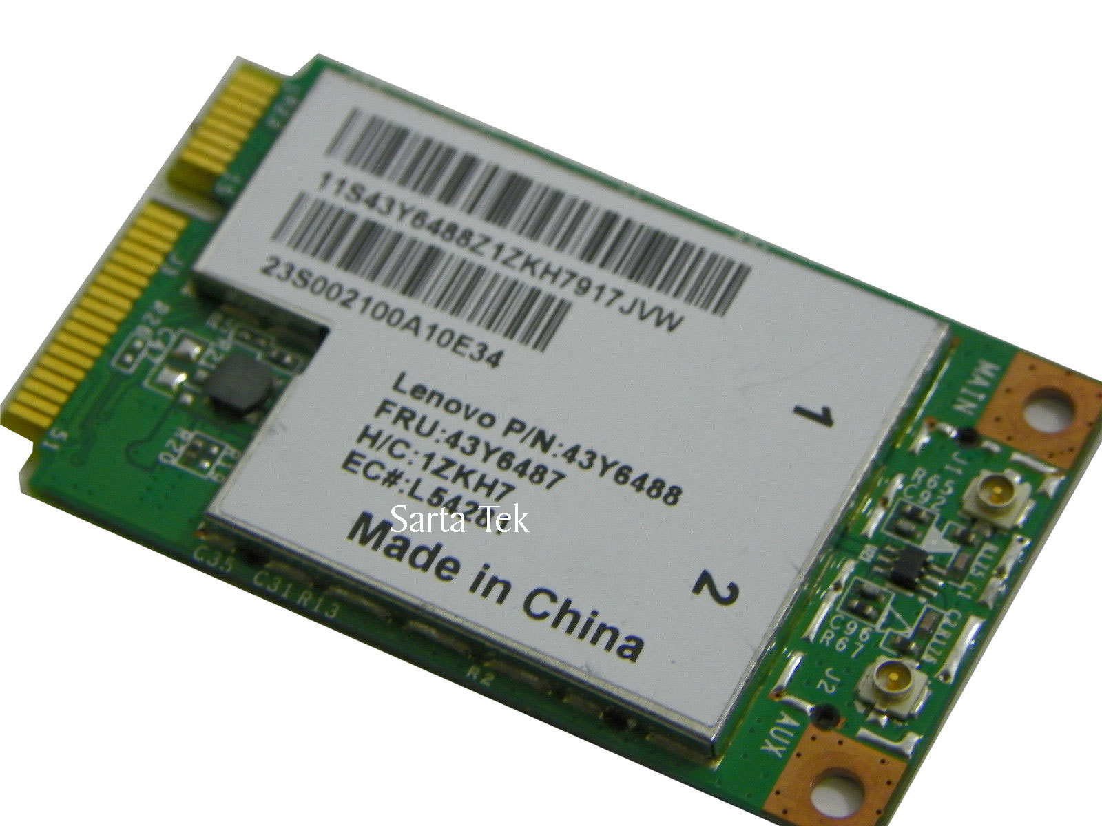 Original Lenovo FRU 43Y6487 802.11b/g PCI Express Mini Card BCM94312MC 43Y6488