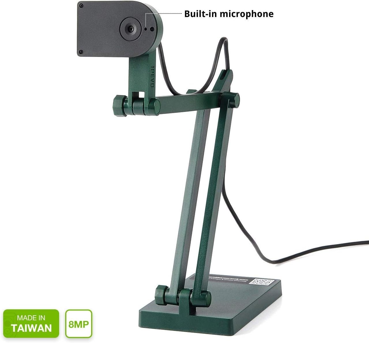 V4K Ultra High Definition 8MP USB Document Camera — Mac OS, Windows, Chromebo...