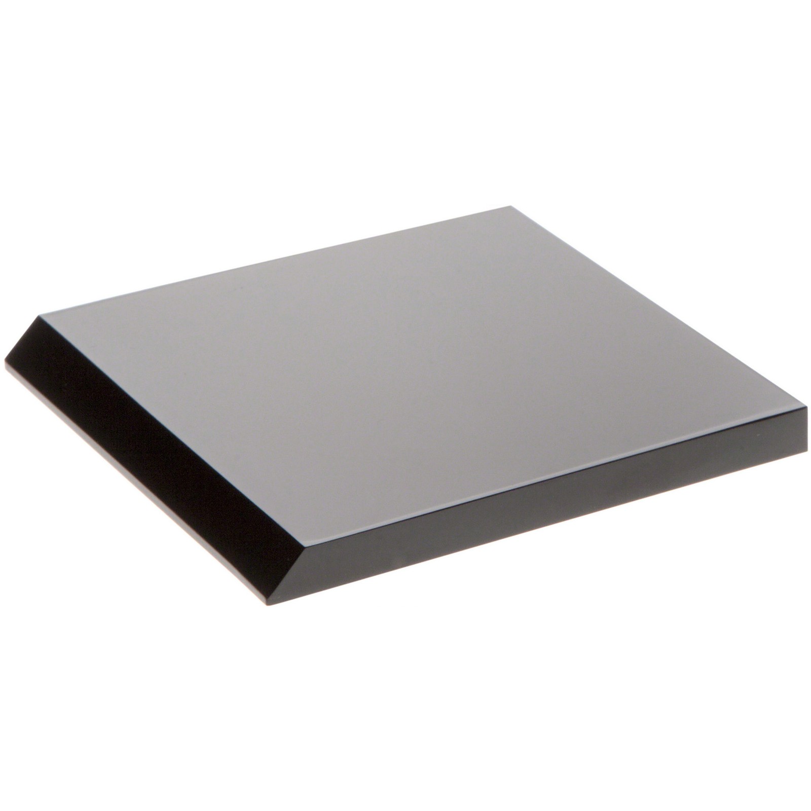 Plymor Black Acrylic Angled Square Display Base, 4" W x 4" D x 0.375" H
