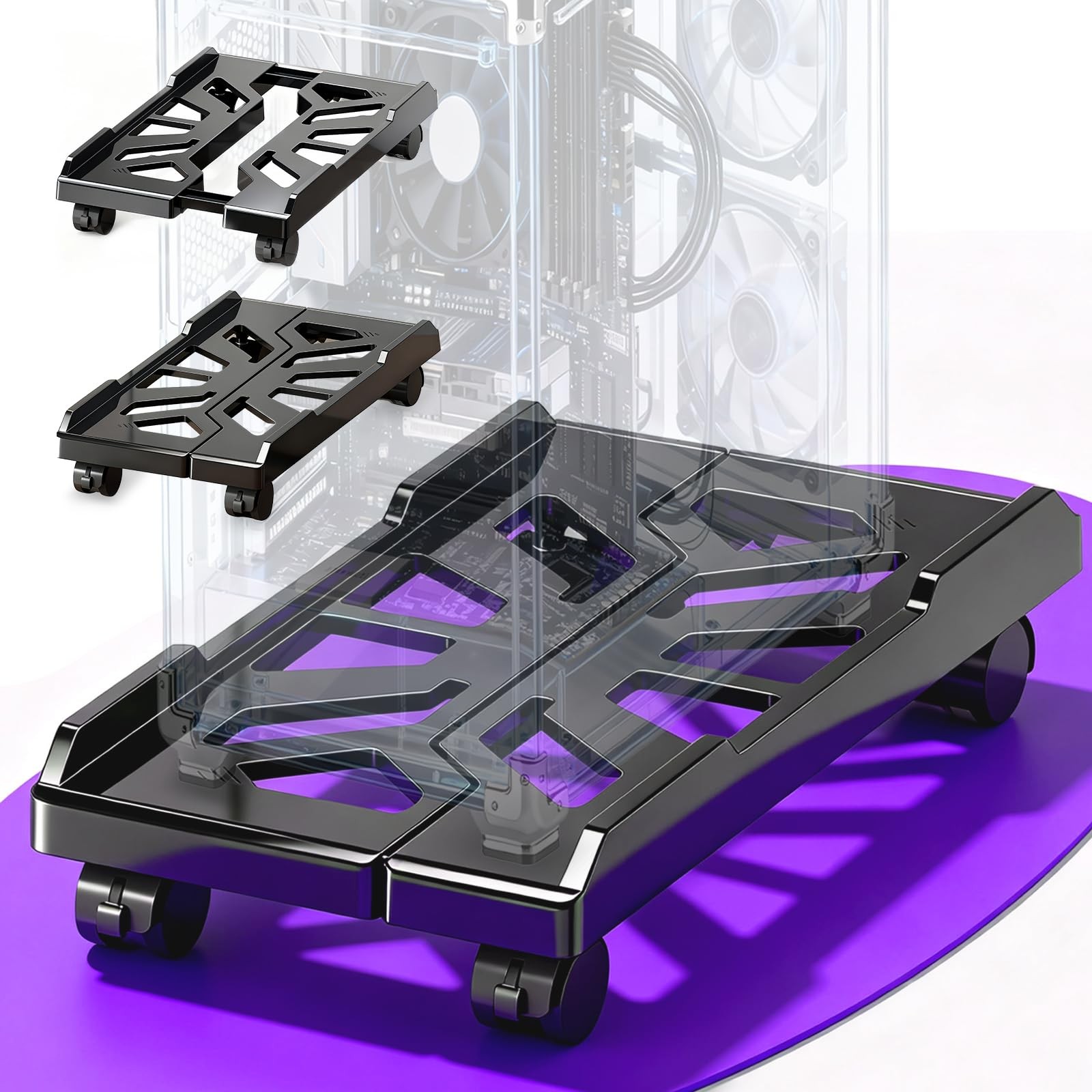 Adjustable Computer Tower Stand | Mobile PC Stand for Floor with Locking
