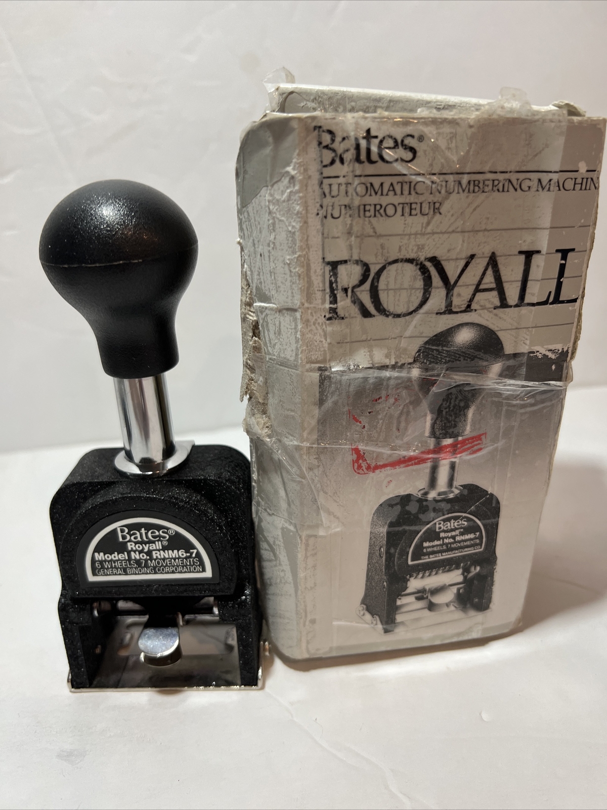 VTG Bates Royall Automatic Numbering Machine Item 9806450 Style RNM6-7
