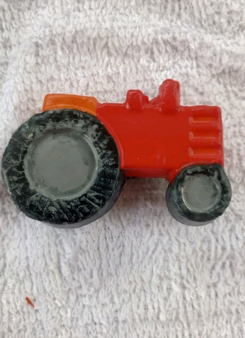 Tractor  Red,  Green Or Orange Magnet Handmade Clay