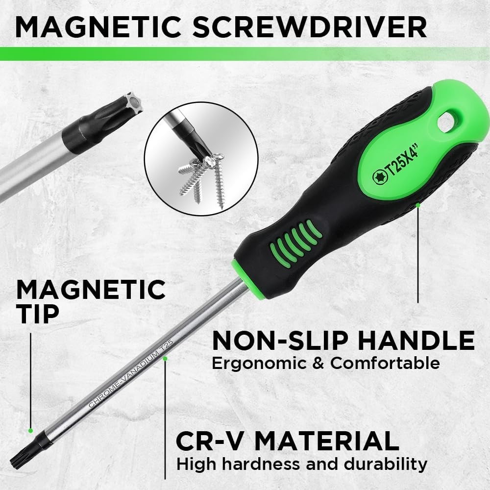 SWANLAKE 86PCS Magnetic Screwdriver Set,Includes Slotted/Phillips/Torx Mini P...