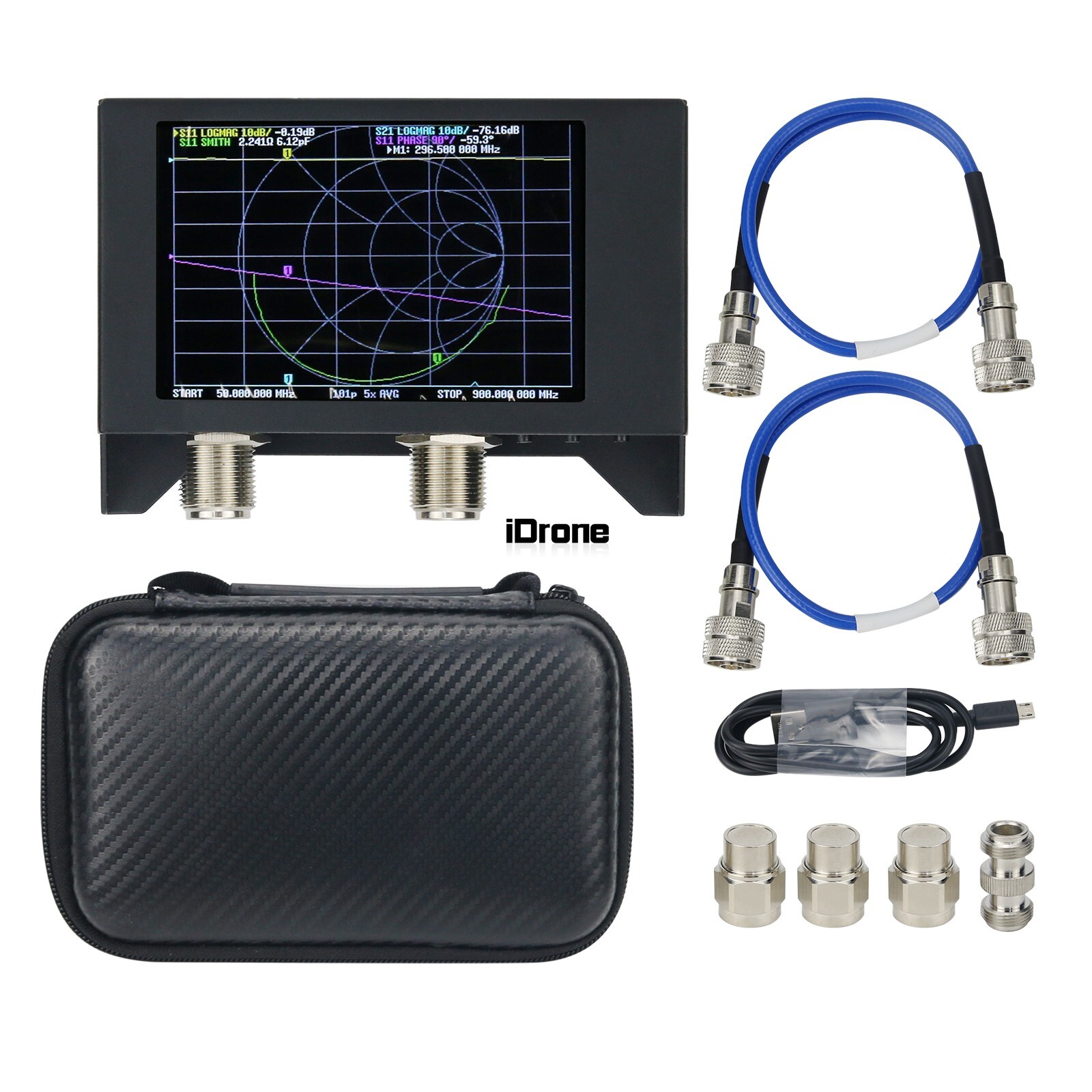 50kHz-3GHz Vector Network Analyzer Meter Antenna Analyzer Featuring 4" Display
