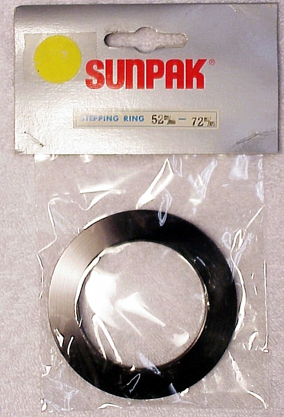 52-72mm Step up Ring | Sunpak Made in Japan | Best Machining | New | $6.95 |