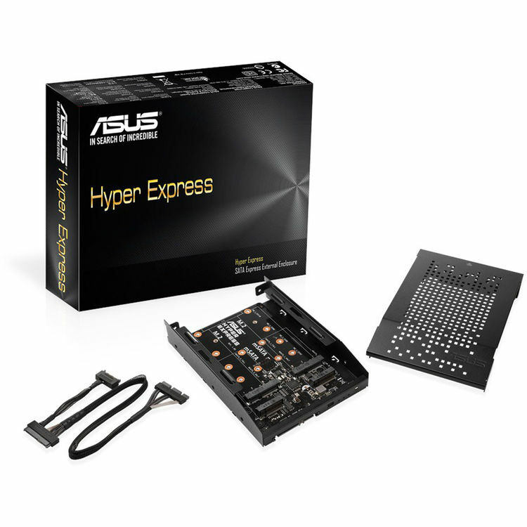 ASUS Hyper Express M.2/mSATA Enclosure 10Gb/s Interface Hardware RAID Controller