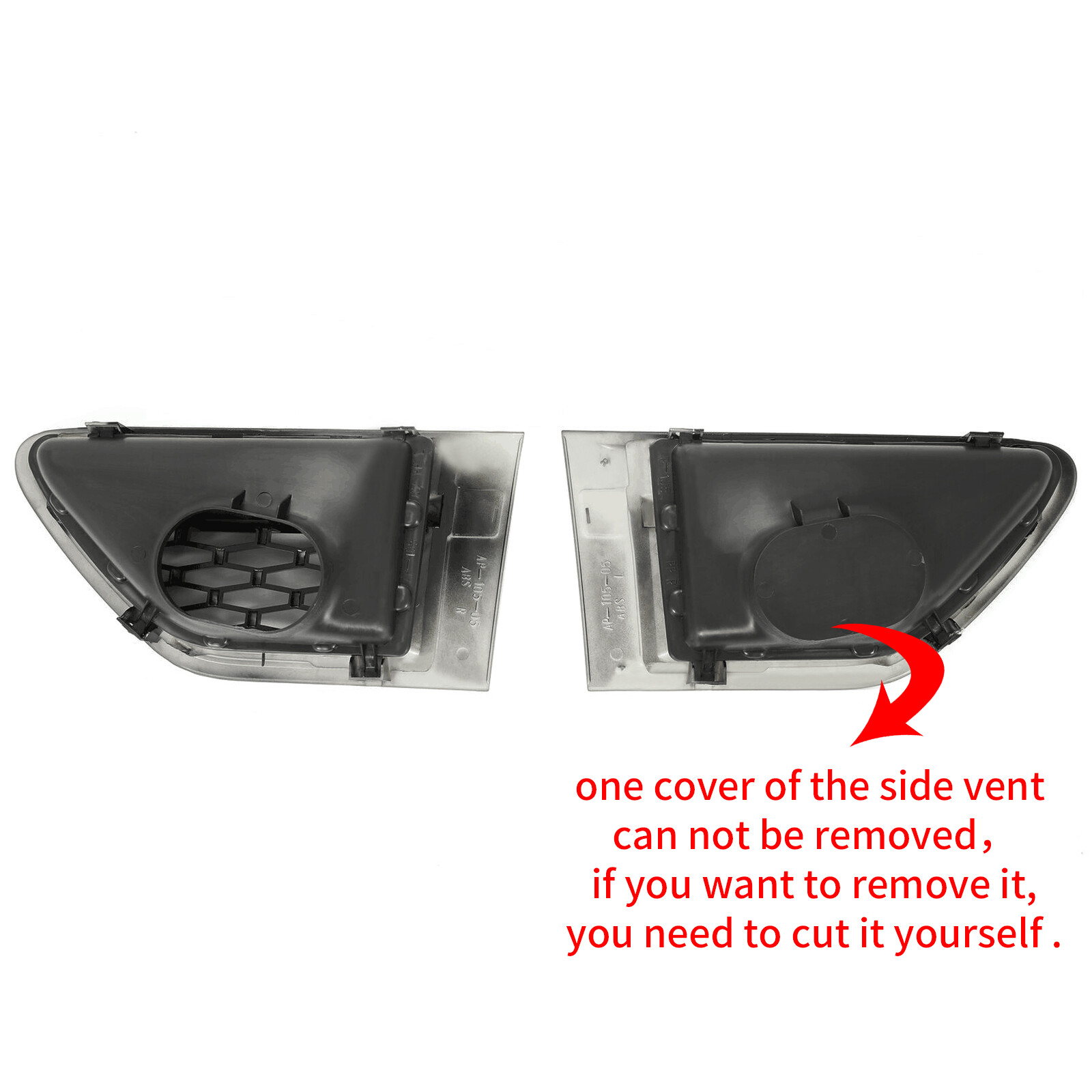 Front Upper Grille Black Painted Plastic Set For Range Rover Sport 2010-2013