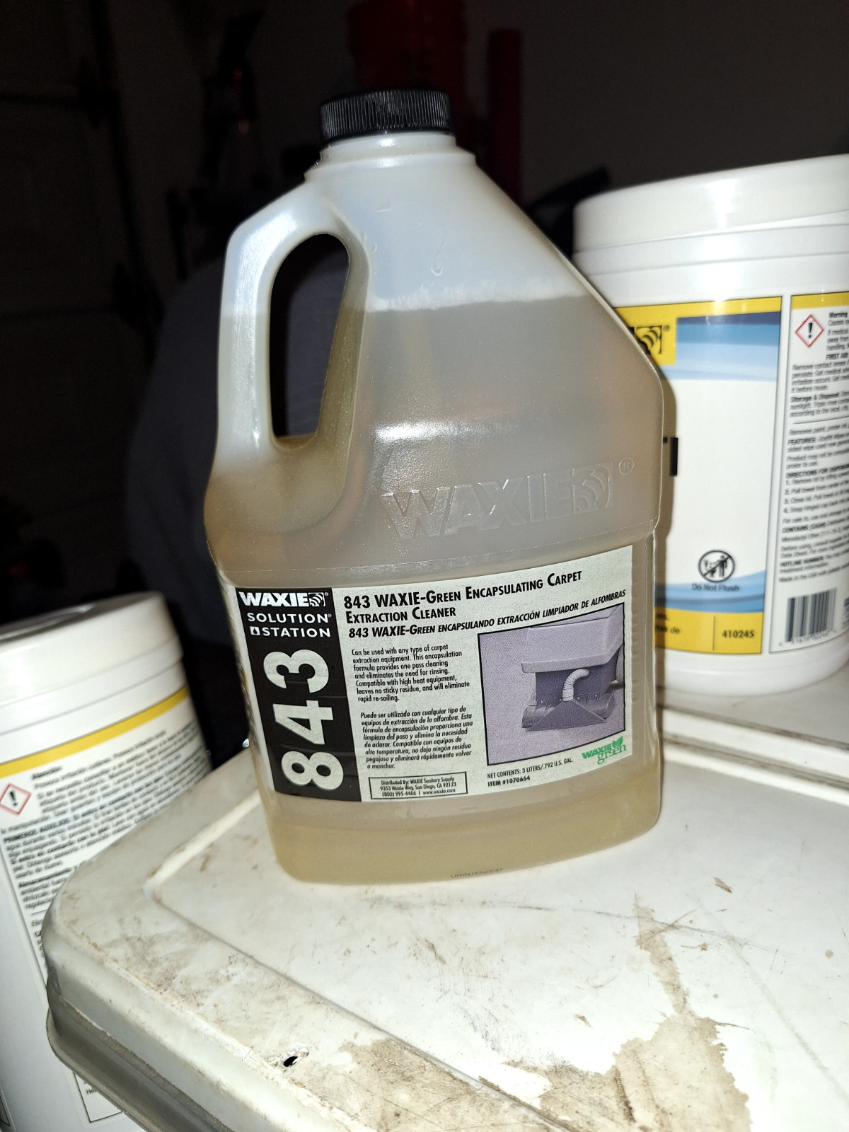 carpet cleaning solution 20 gallon bottles available all unopened.