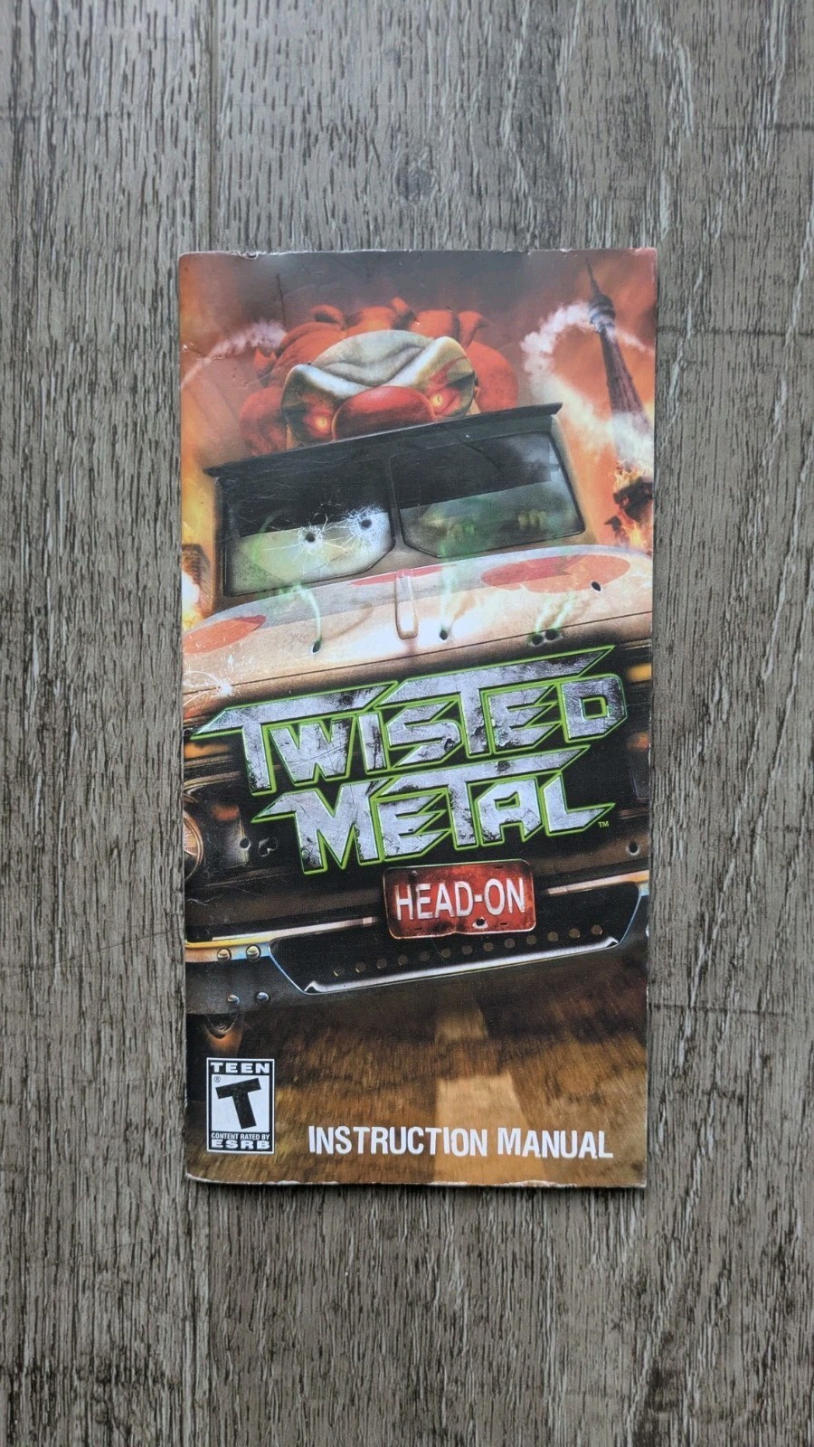 Twisted Metal: Head-On (Sony PSP, 2005) Original ENGLISH MANUAL ONLY