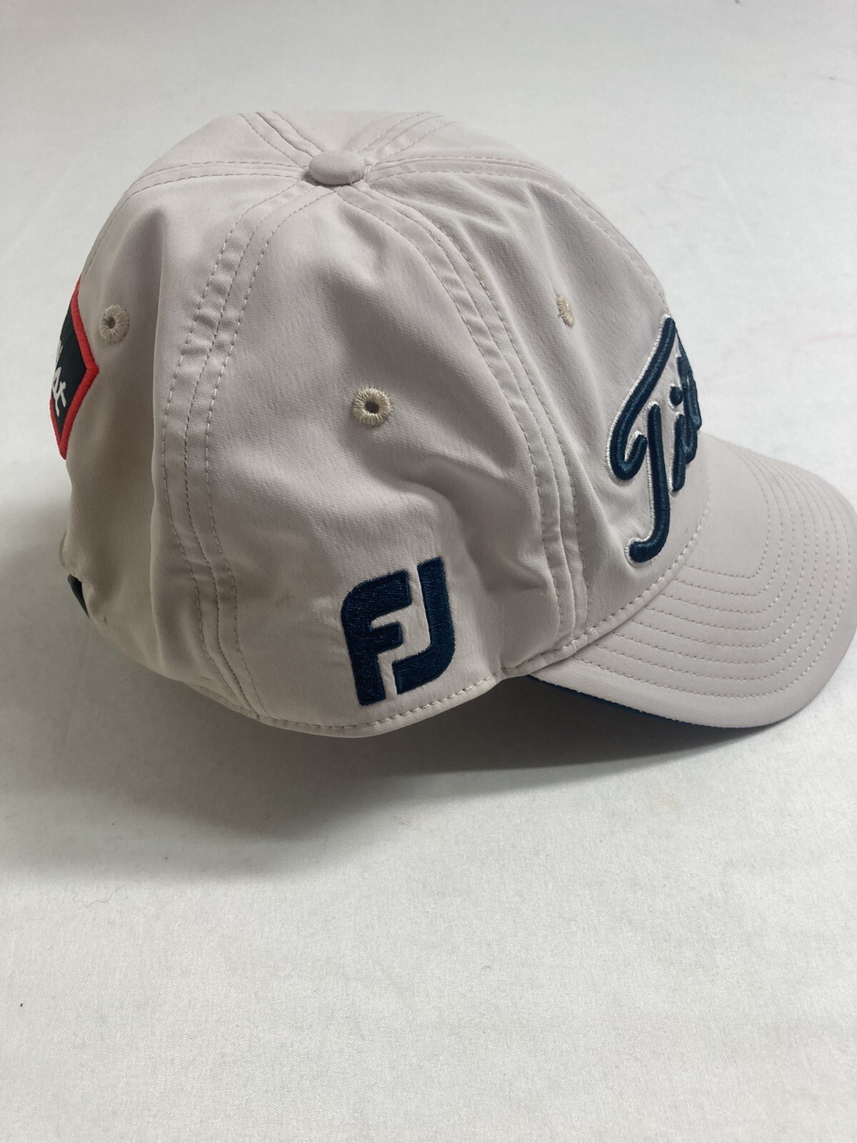 Titleist Pro- V1 Footjoy Golf Hat Beige Strapback