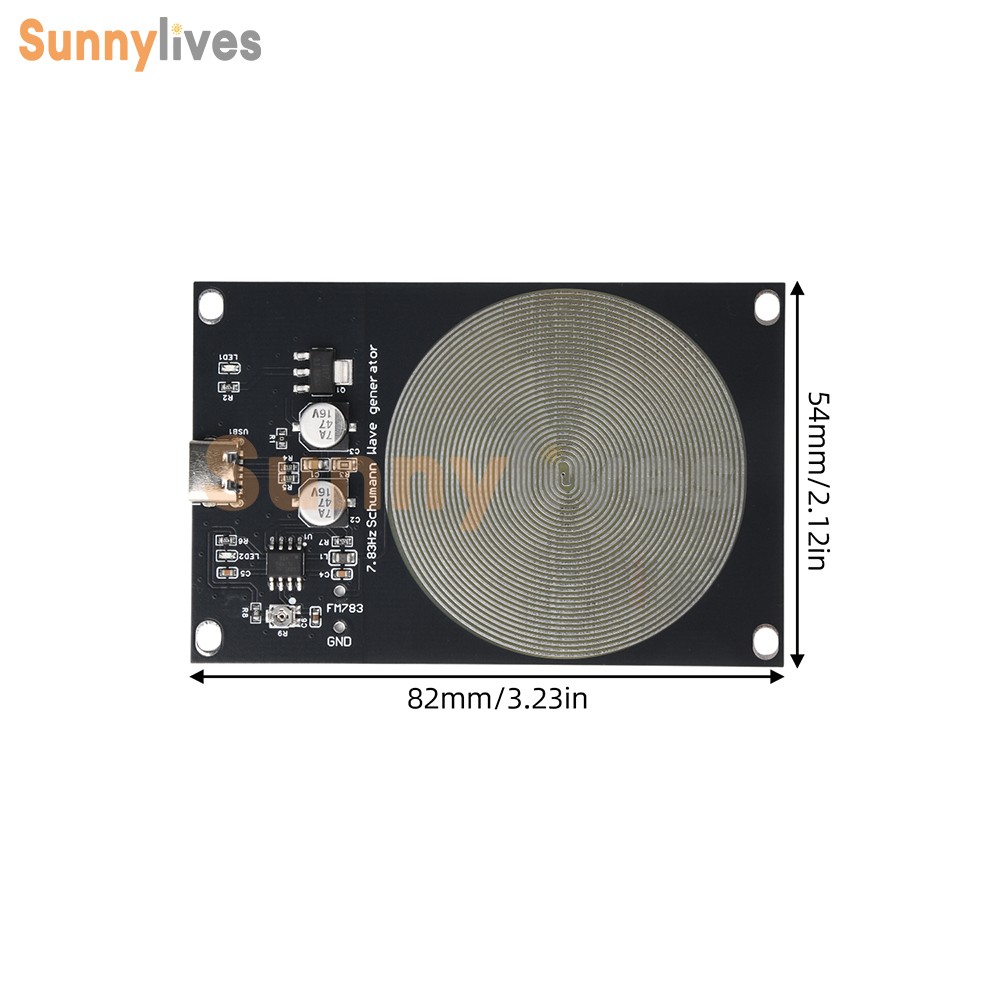 DC 5V 7.83Hz Schumann Wave Generator Ultra Low Frequency Pulse Generator Type-C