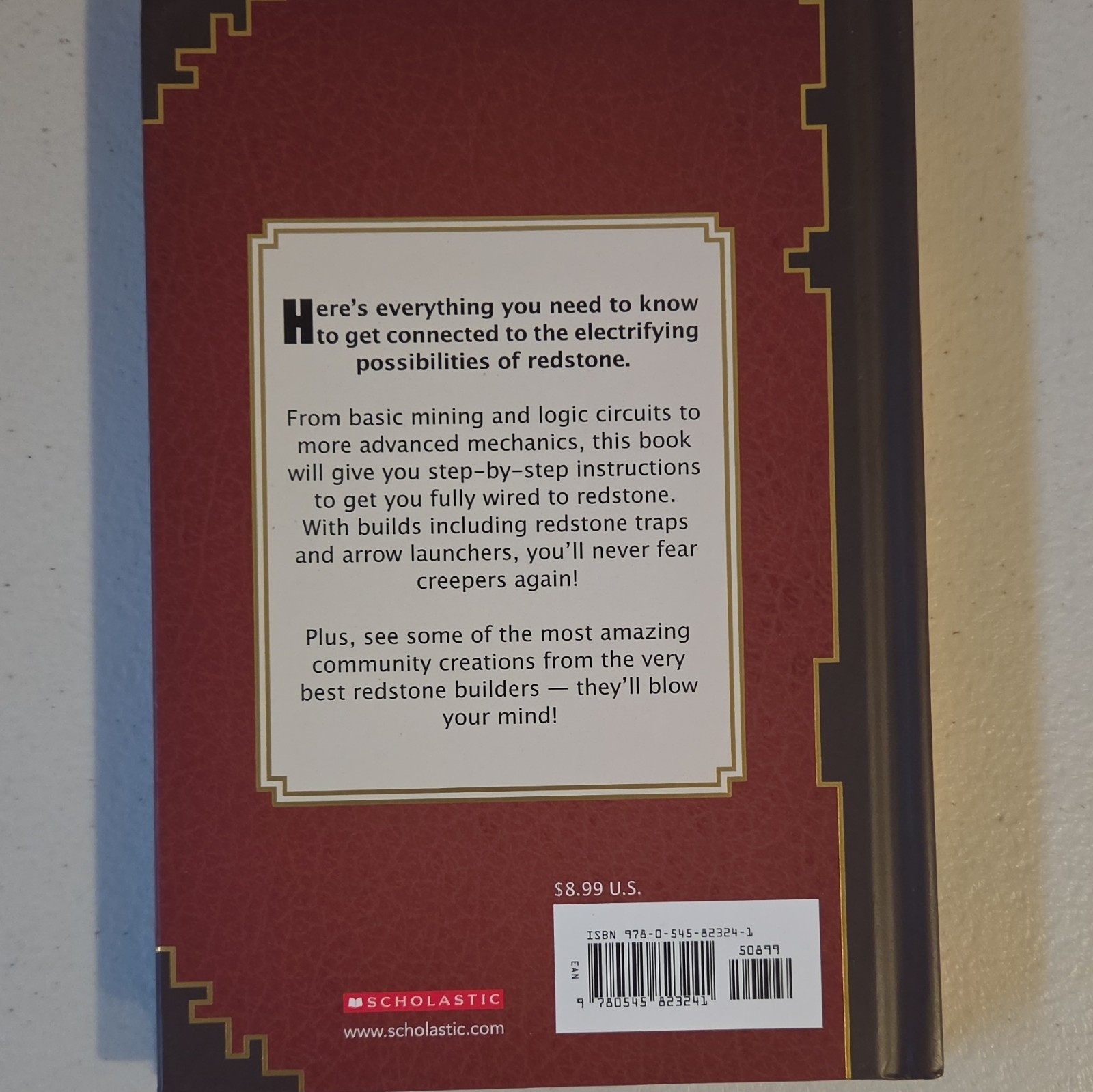Mojang Minecraft Redstone Handbook Updated Edition Strategy Guide