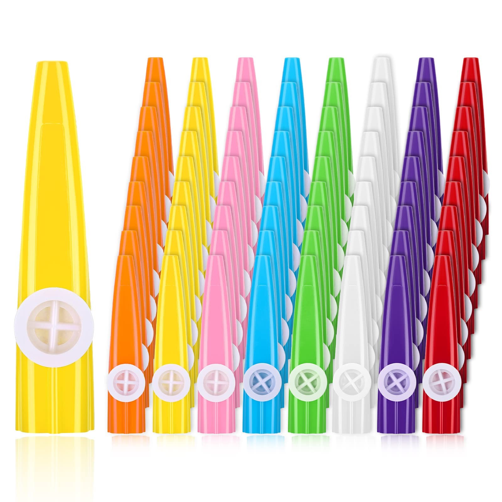 Amylove 72 Pcs Plastic Kazoo Bulk for Kids Adults Musical Instruments Kazoos ...