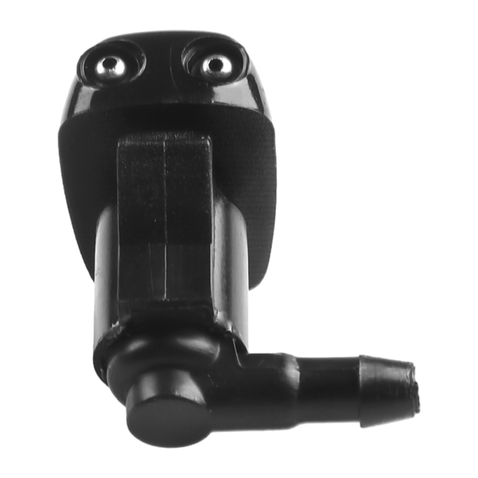 2PCs Washer Nozzle ABS Plastic Black Front Jet Windscreen Wiper Brand New