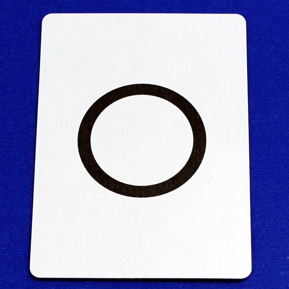 ESP Circle, Bicycle Printed Gaff Card, Blue