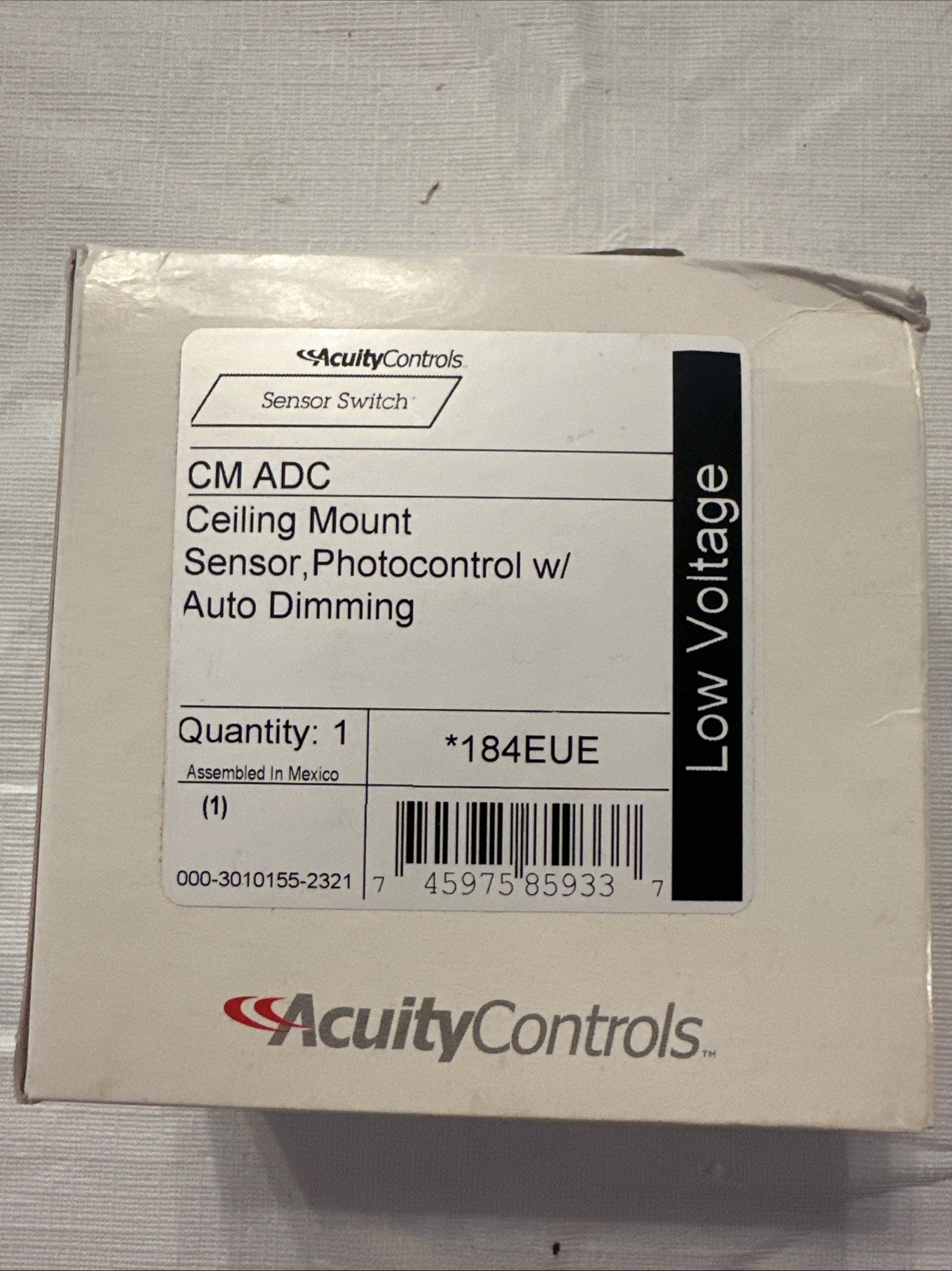 System Sensor CM ADC Ceiling Mount Sensor Photocontrol W/ Auto Dimming