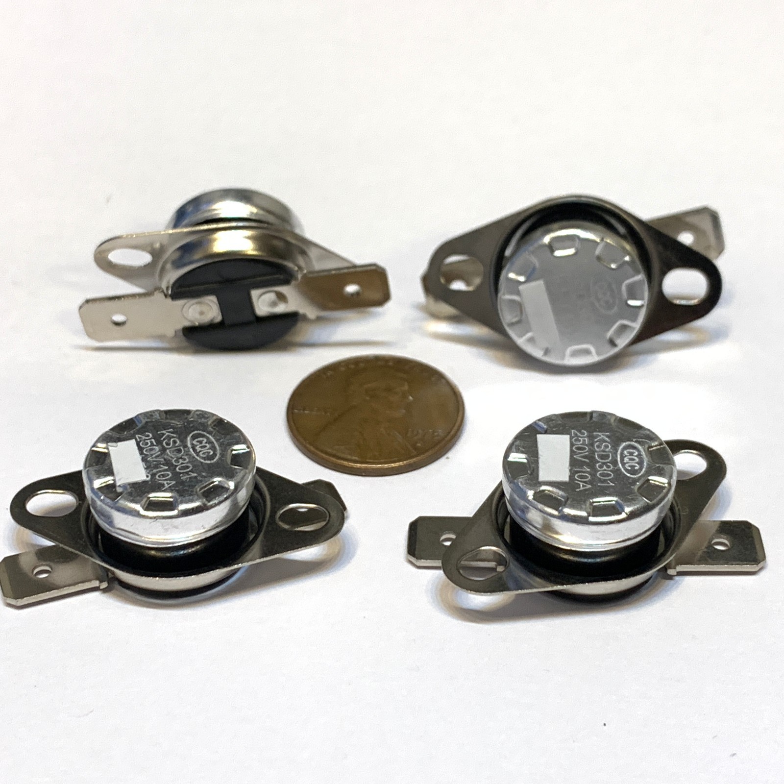 4 Pieces N/C 105ºC 221ºF normally closed Thermal  Thermostat switch KSD301 C26