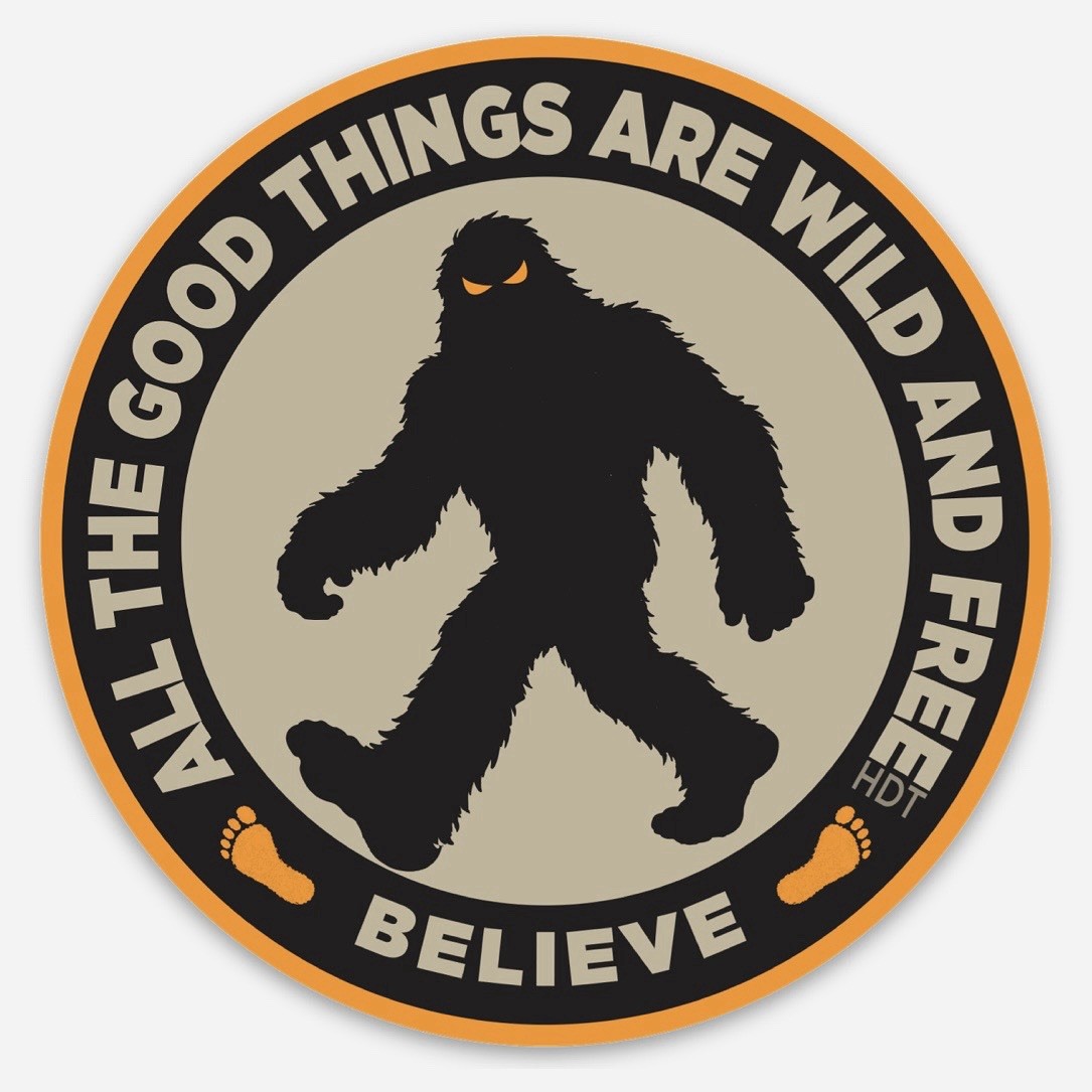Bigfoot Sasquatch Vinyl Decal Sticker Indoor Outdoor 3 Inches