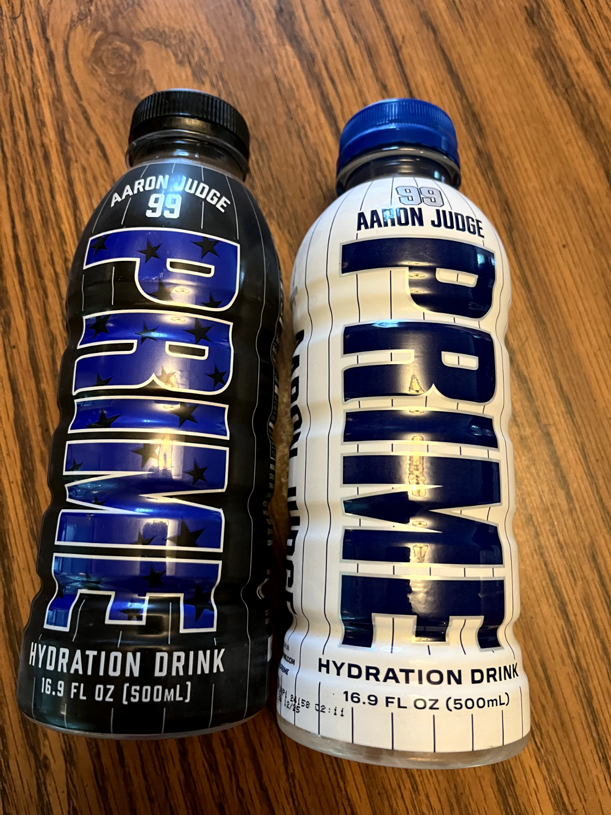 2 Pack! Aaron Judge PRIME Hydration RARE Yankees Limited Edition V1 AND V2 2025!