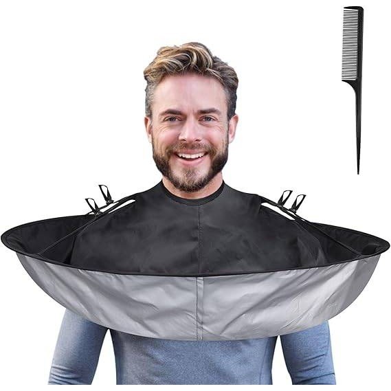 Lictin Hair Cloak Cape Black Haircut Cape Umbrella Waterproof