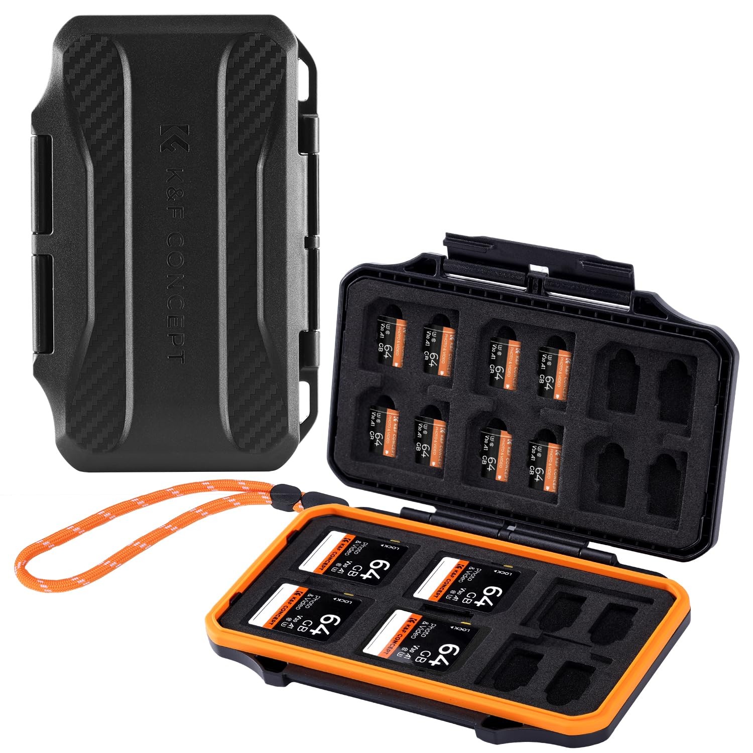 36 Slots SD Micro SD Memory Card Case, Water-Resistant SD Card Holder, Anti-S...