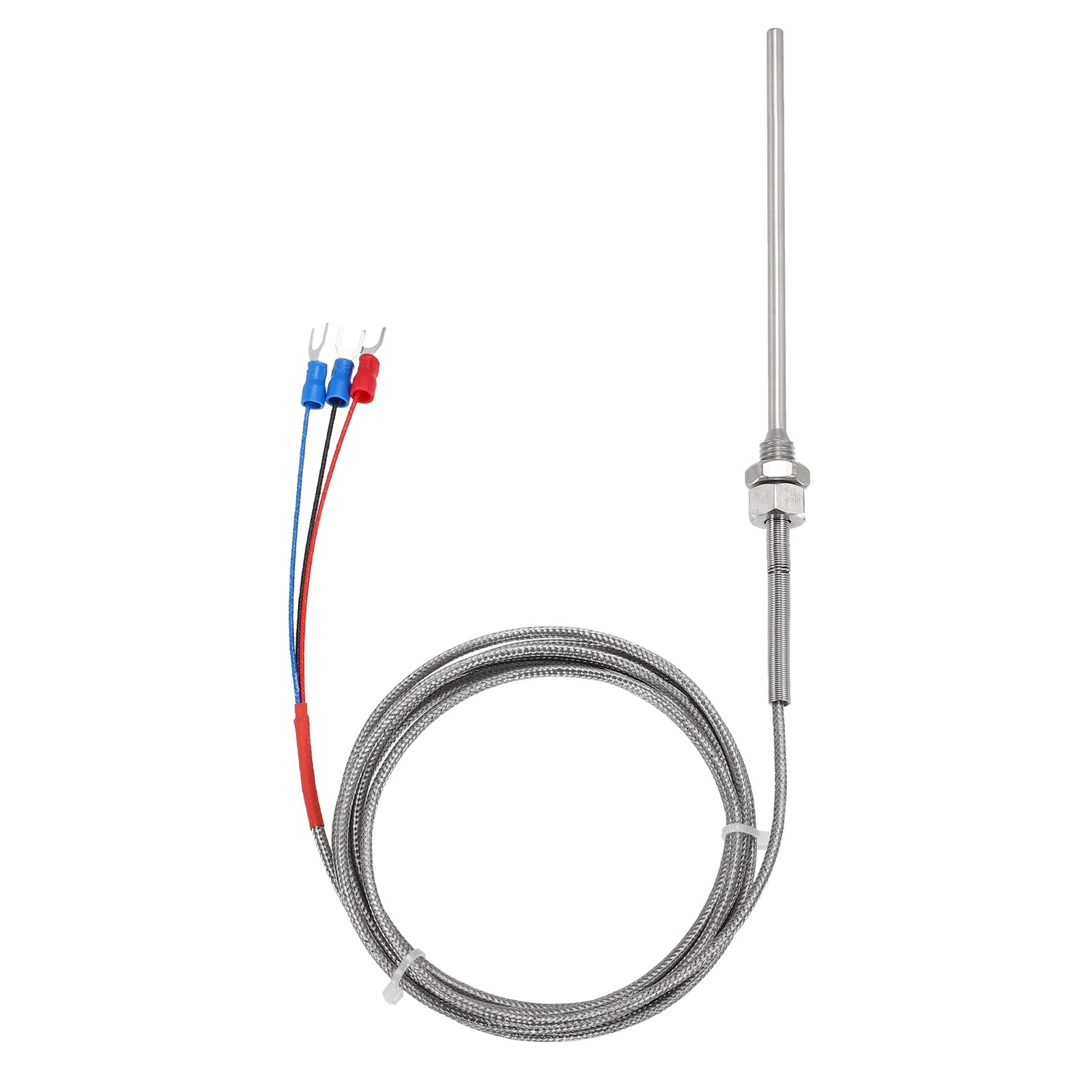 PT100 RTD Thermocouple Stainless Steel M8 -50 to 500C 6.6ft 4x100mm