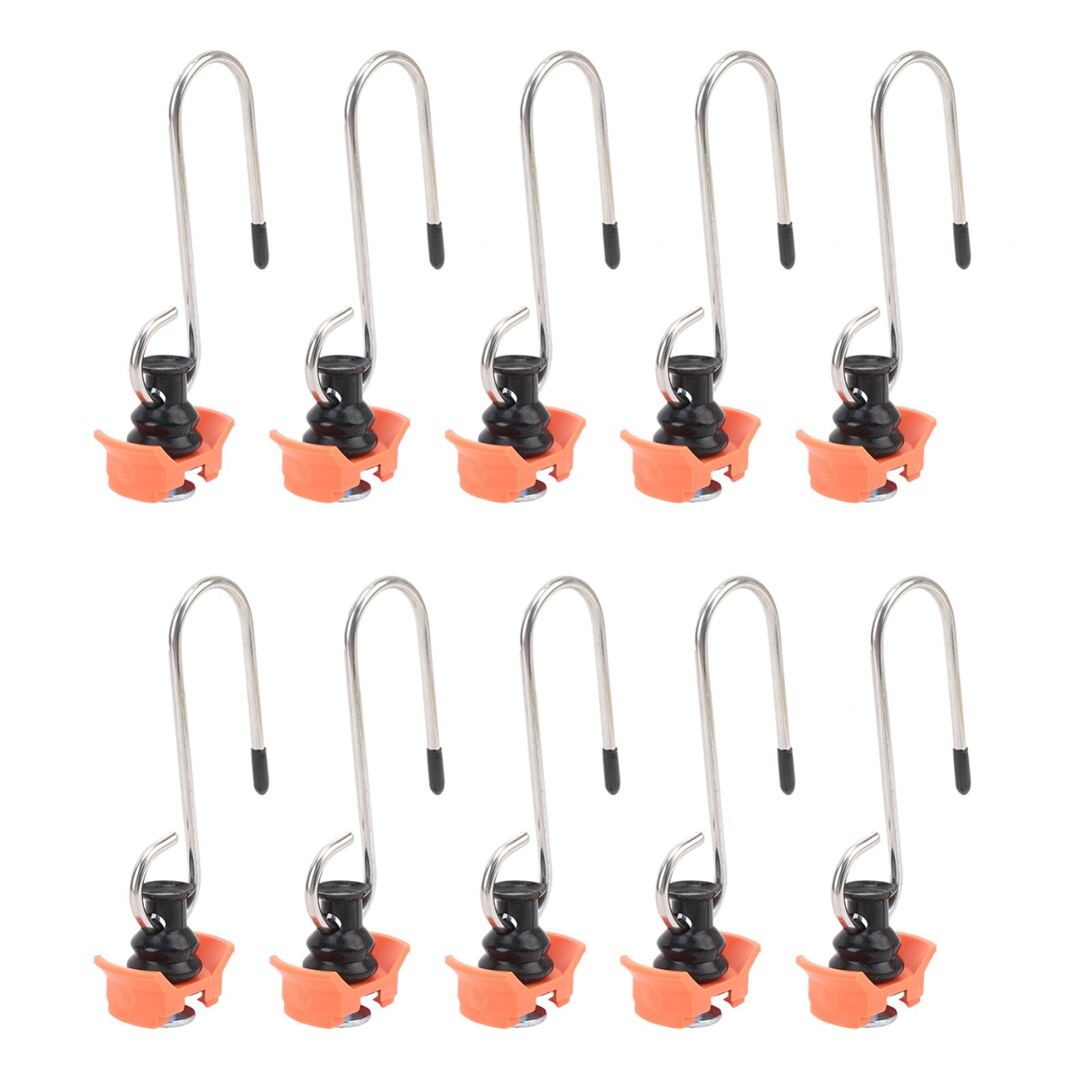 10PCS Single Stud Fitting L Track Tie Down Anchor with Hook for L Track Rails in