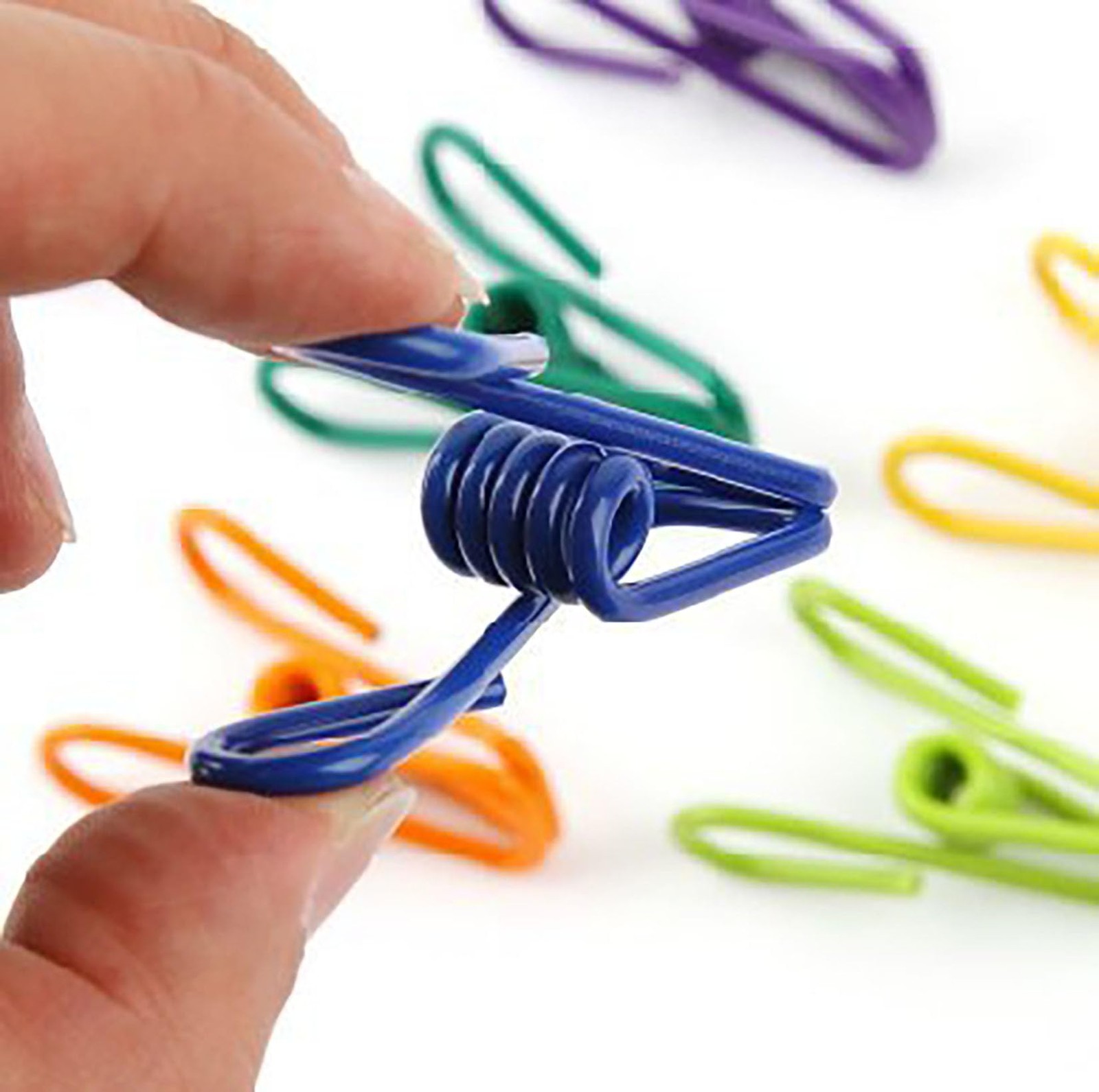 20 Pcs Black Clips, 2 Inch PVC Coating High Elasticity Strength