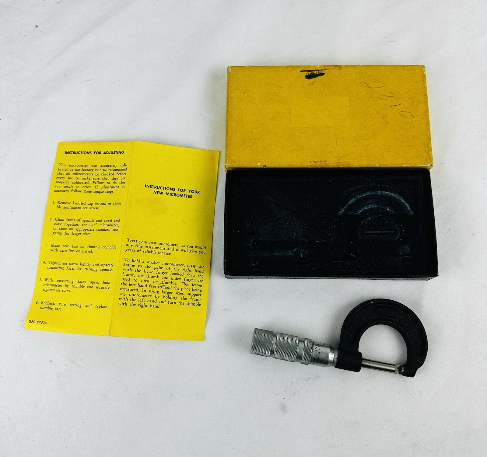 HPC Analog Key Locksmith Micrometer Precision 0-1 Inch " KM-60 " Blade Style