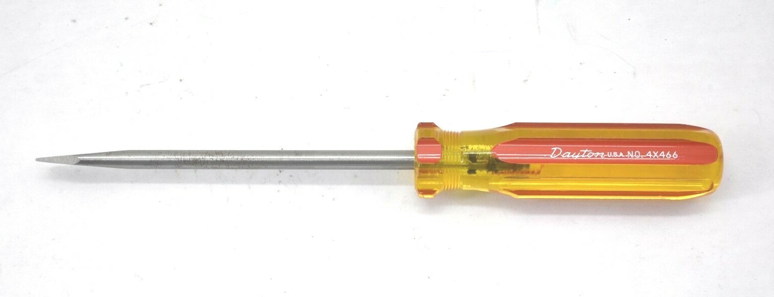 Dayton USA 4X466 Slot Flat Head Screwdriver 5/16" Hand Tools 10" Chrome Vanadium