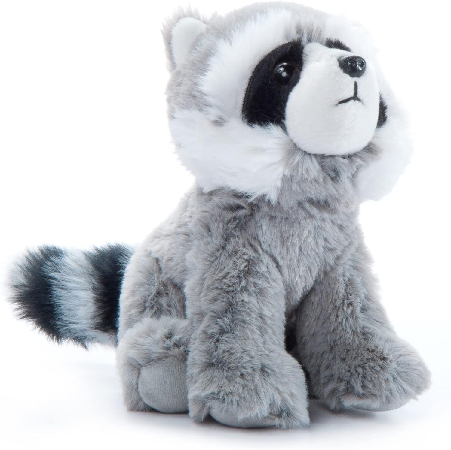 The Petting Zoo Raccoon Stuffed Animal Plushie, Gifts for Kids, 6 in, Gray