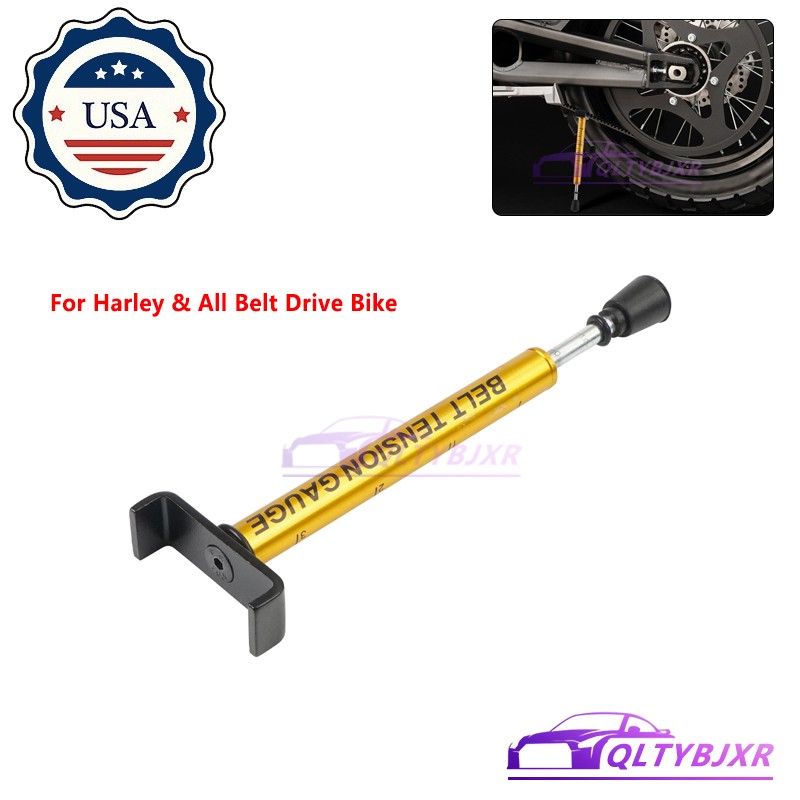 Motorcycle Adjustable Belt Tension Gauge Tool Fit Harley & All Belt Drive Bike