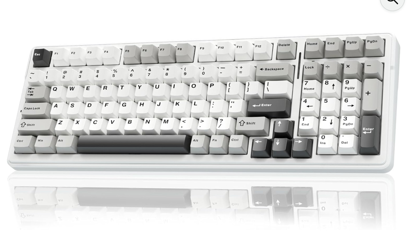 Aula Mechanical Keyboard F99 Grey+White+Dark Grey Brand New!