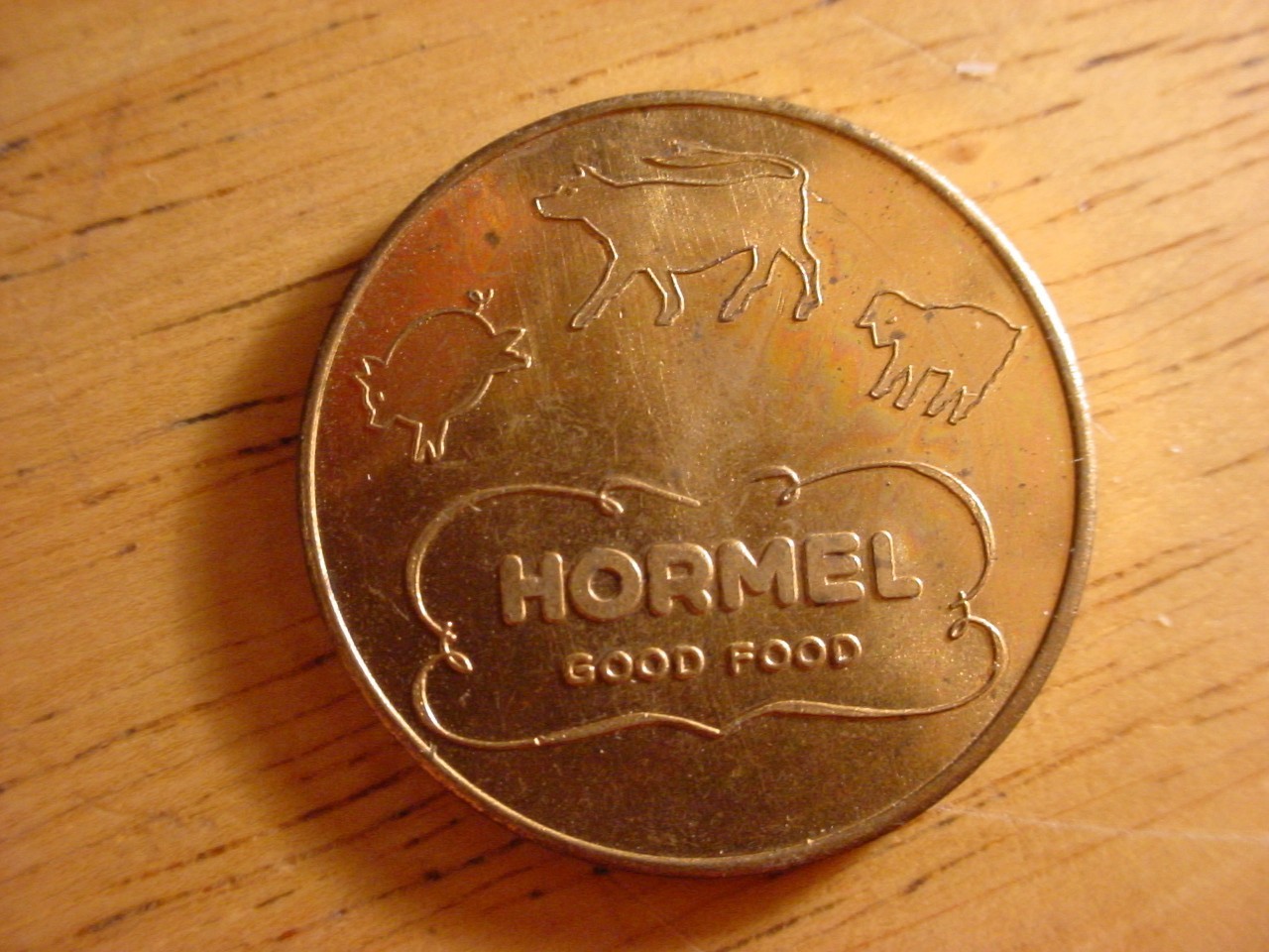 Hormel Girl 28mm Token (2)